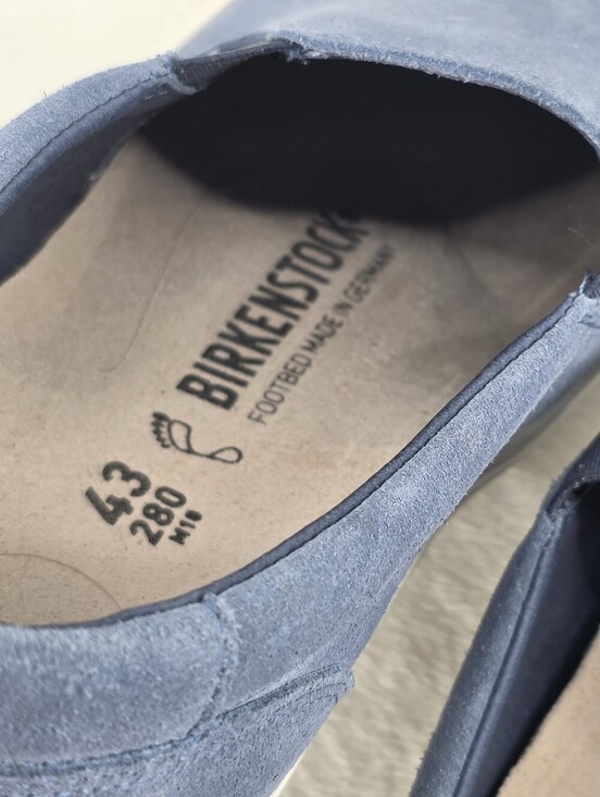Birkenstock Oswego Elemental Blue Suede Slip On Sneakers EU 43 US 10 main image 12